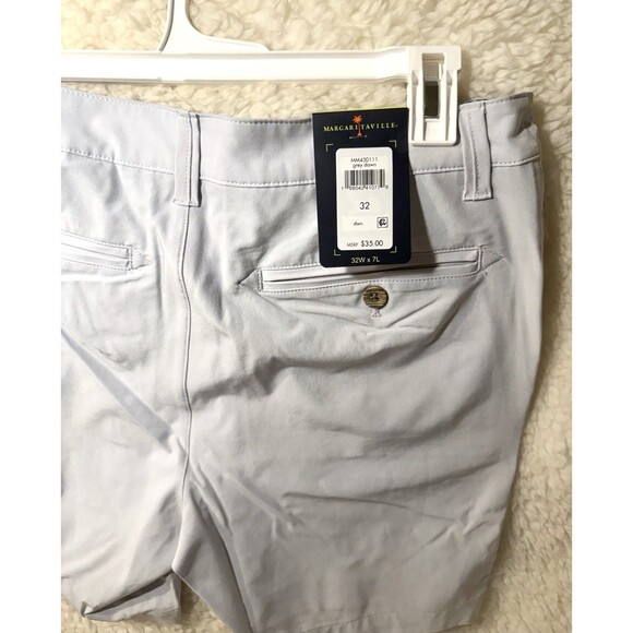 Margaritaville Mens Shorts 32 Waist 7" inseam Grey Dawn UPF 30, Quick Dry - Picture 4 of 5